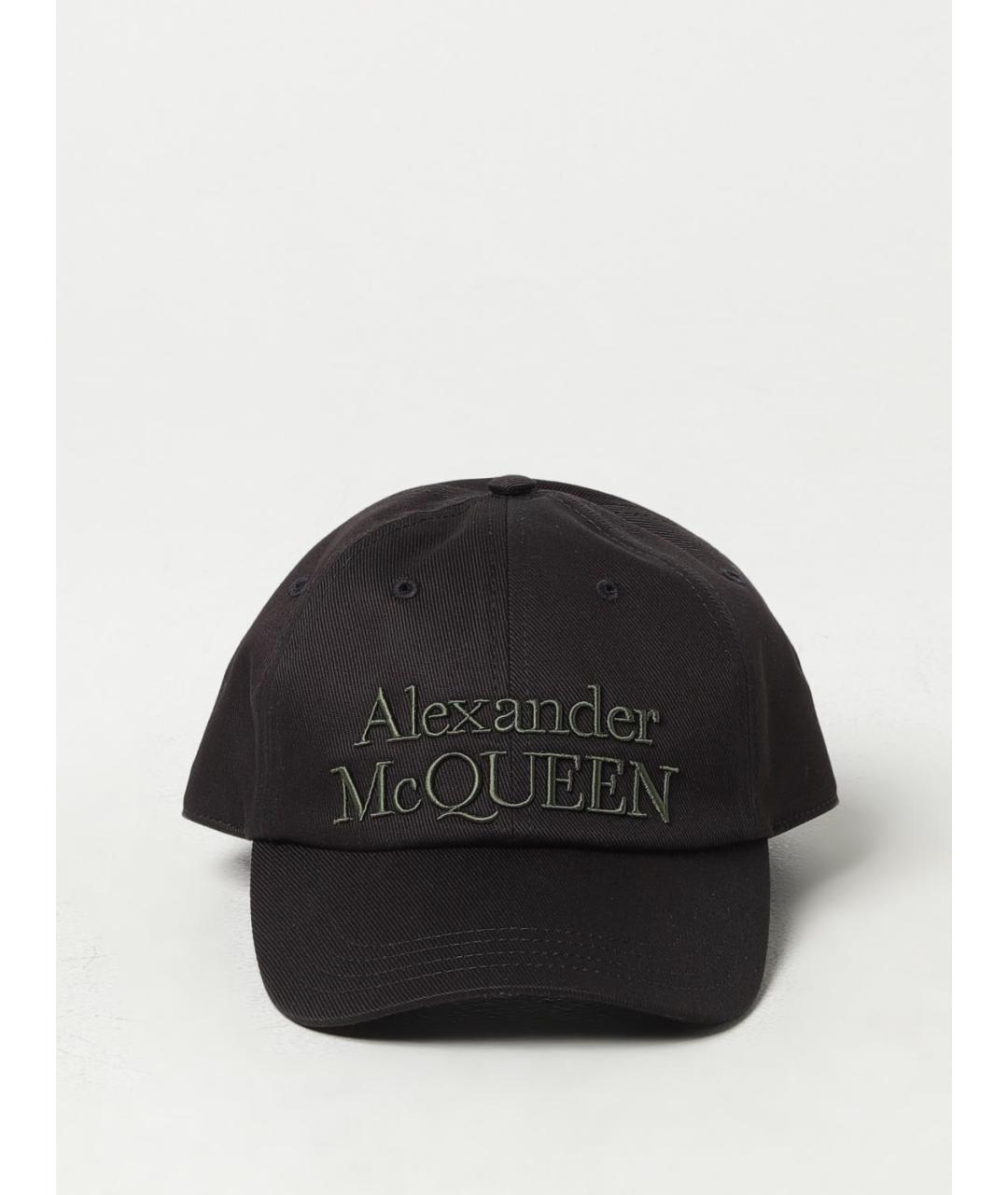 ALEXANDER MCQUEEN Черная хлопковая кепка/бейсболка, фото 2