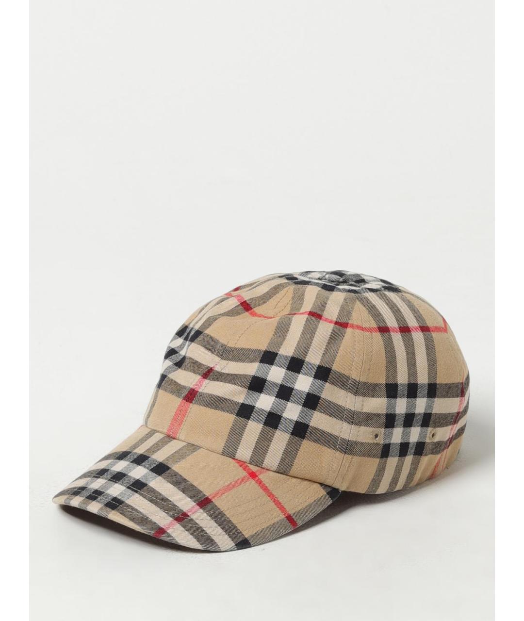 BURBERRY Бежевая хлопковая кепка/бейсболка, фото 4