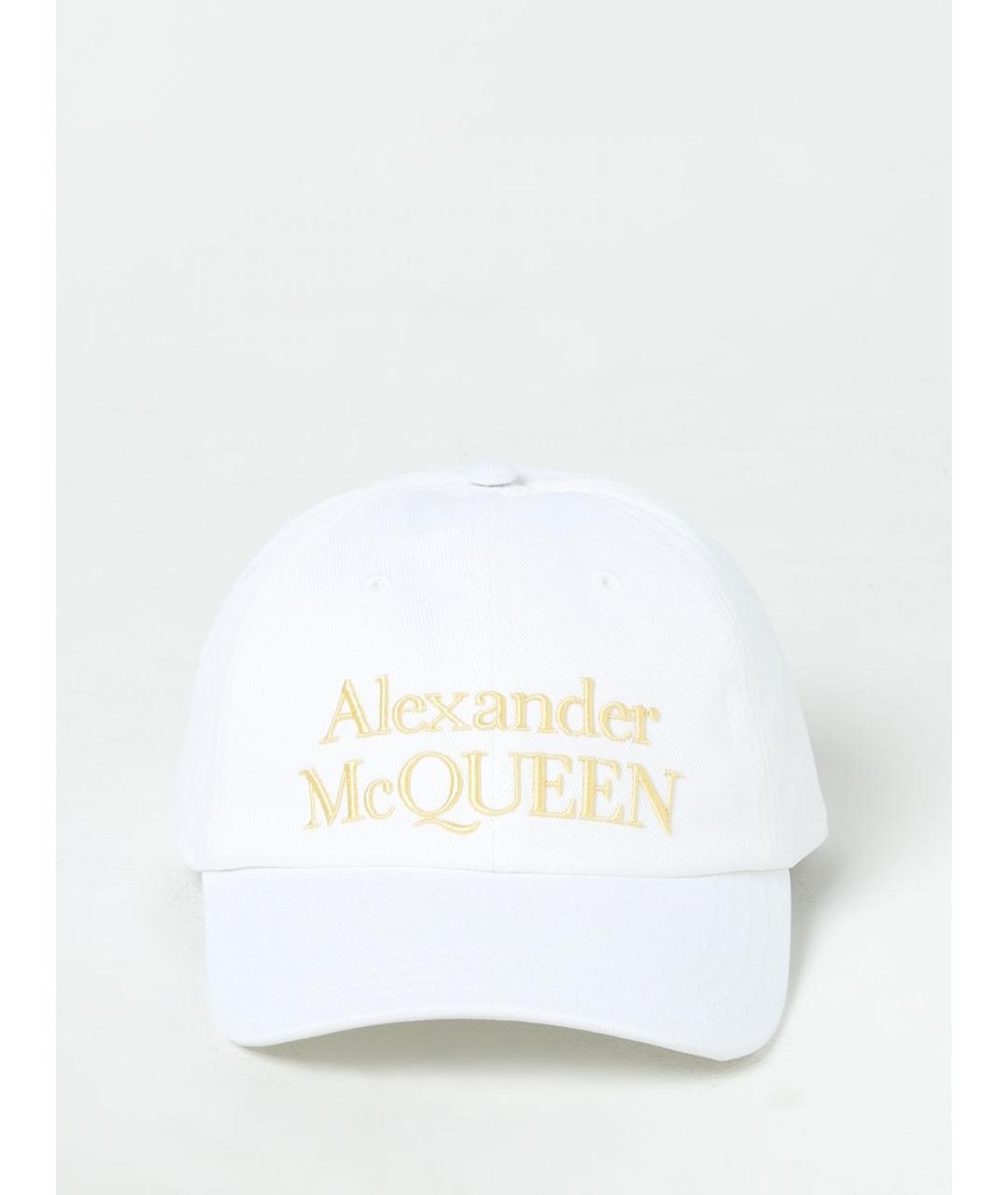 ALEXANDER MCQUEEN Белая хлопковая кепка/бейсболка, фото 2