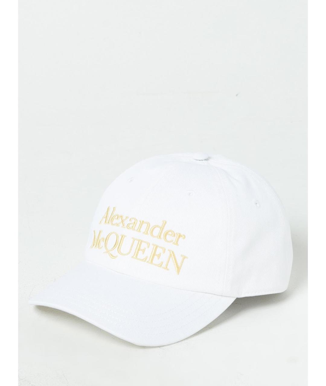 ALEXANDER MCQUEEN Белая хлопковая кепка/бейсболка, фото 4