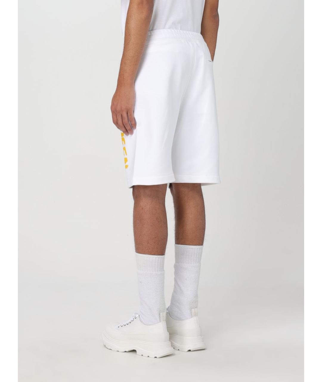 ALEXANDER MCQUEEN Белые хлопковые шорты, фото 4