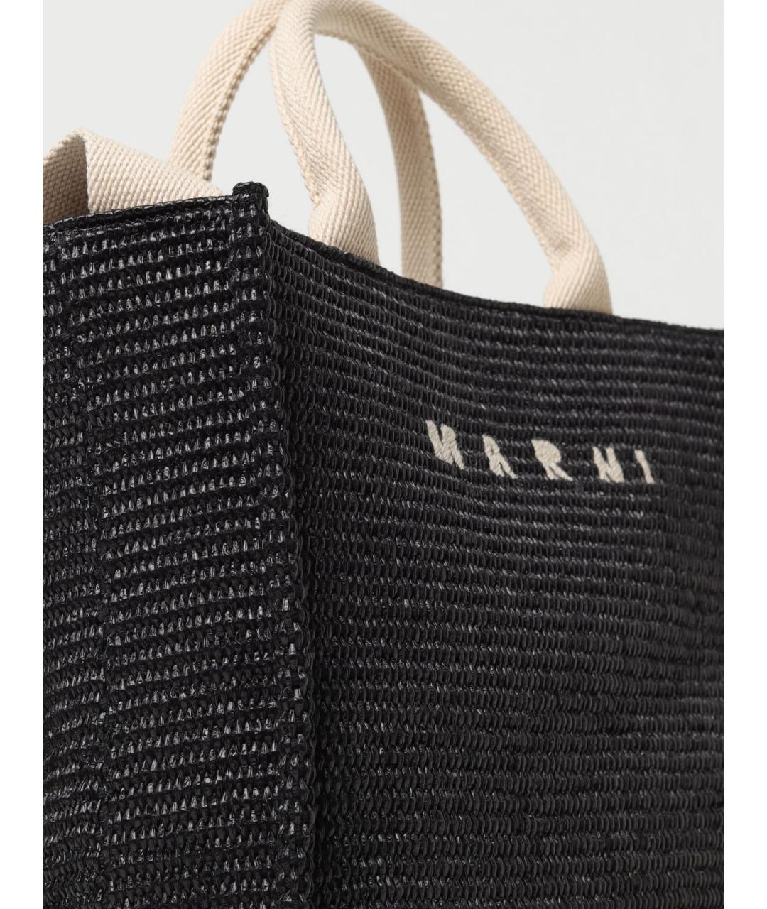 MARNI Черная сумка тоут, фото 4