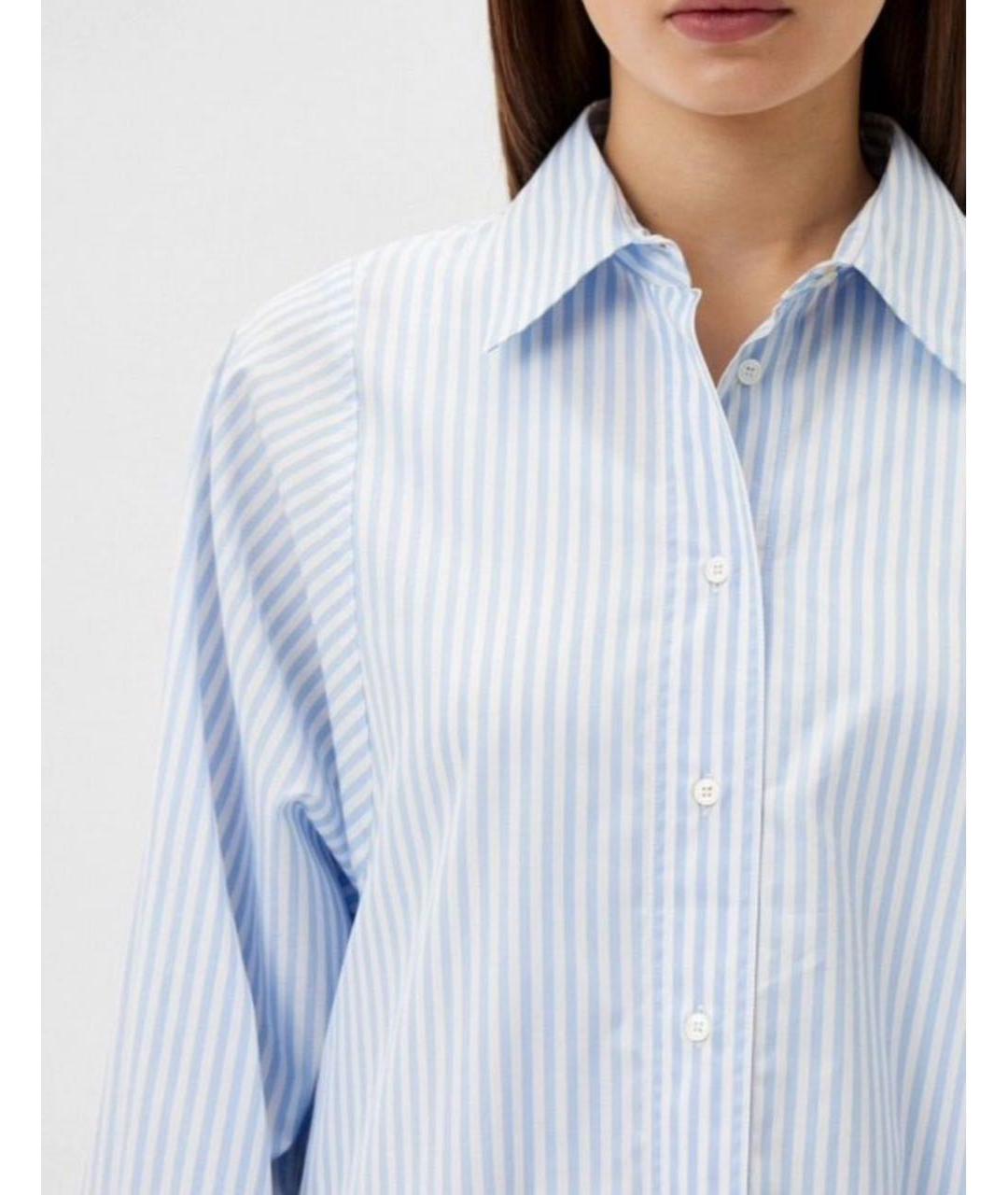 MAX MARA Голубая хлопковая рубашка, фото 6