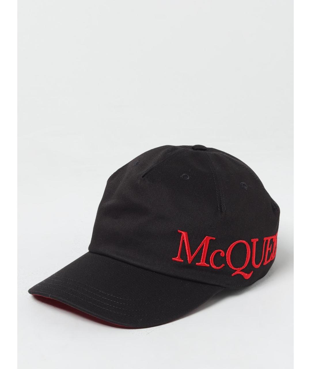 ALEXANDER MCQUEEN Черная хлопковая кепка/бейсболка, фото 5