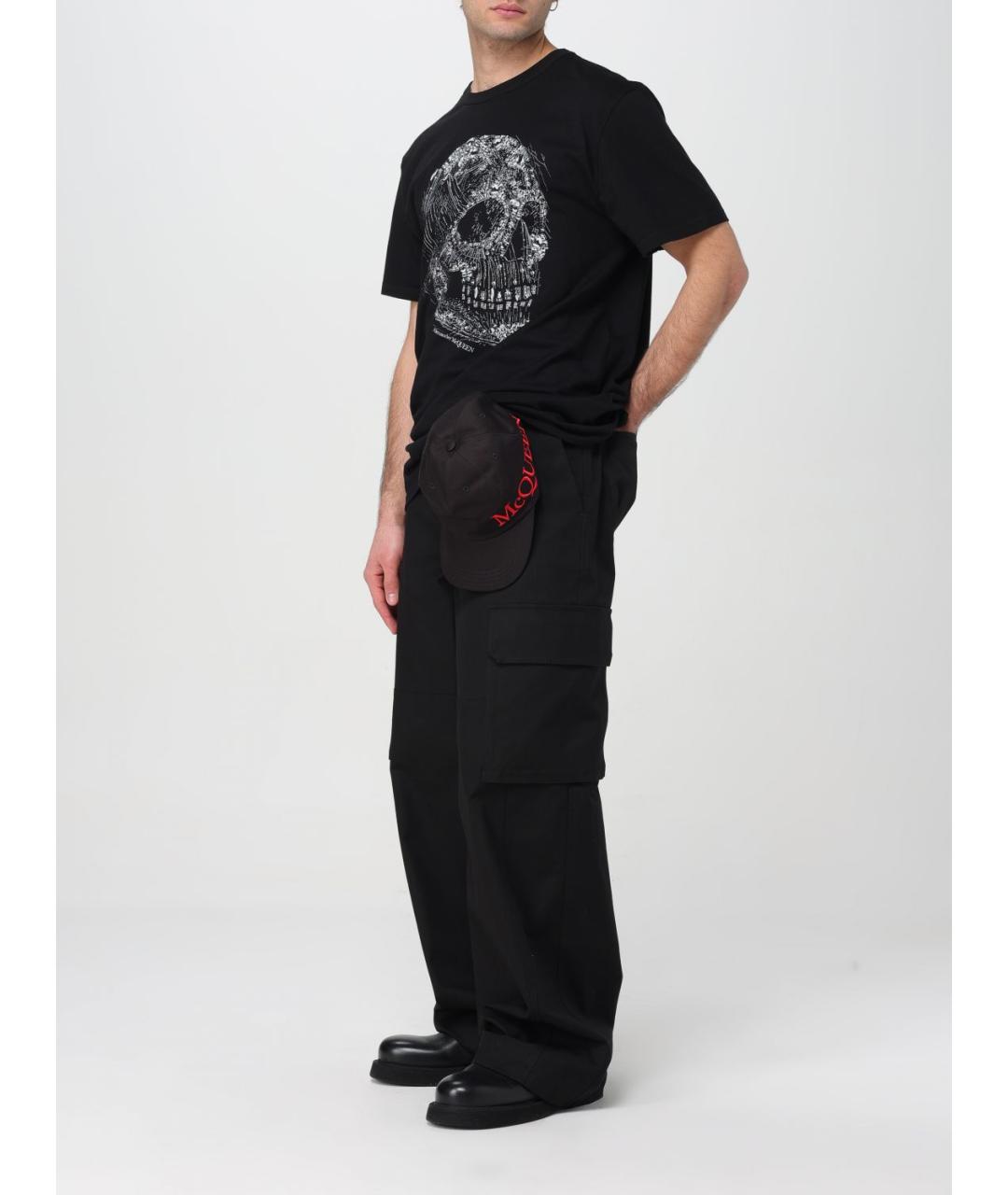 ALEXANDER MCQUEEN Черная хлопковая кепка/бейсболка, фото 2