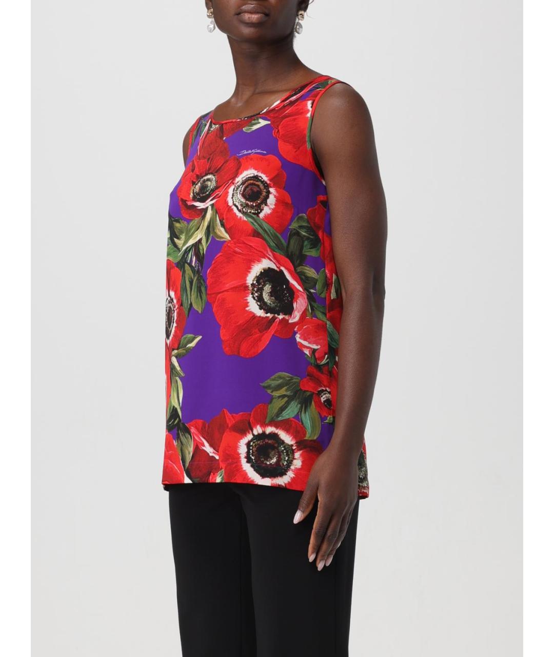 DOLCE&GABBANA Мульти майка, фото 5