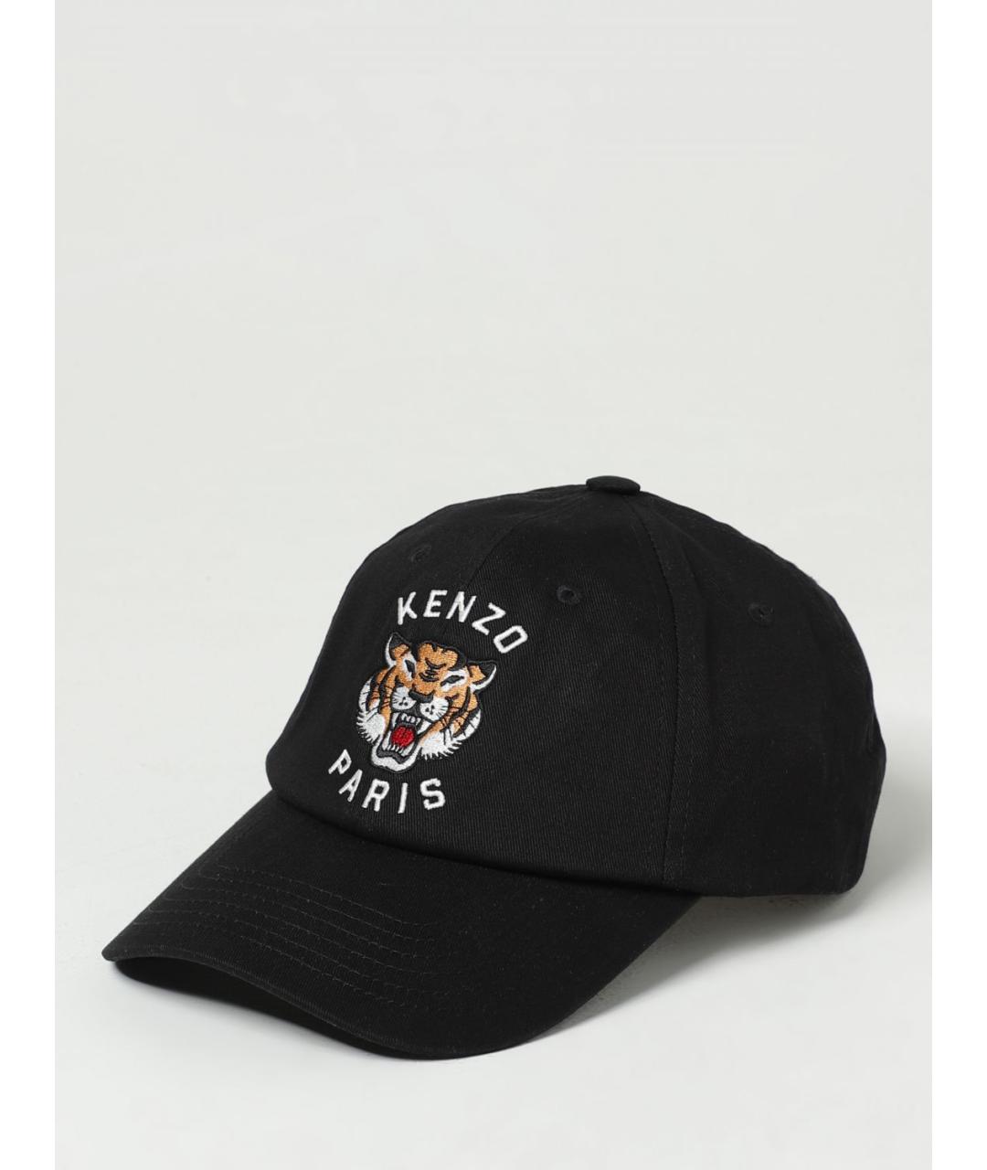 KENZO Черная хлопковая кепка/бейсболка, фото 4