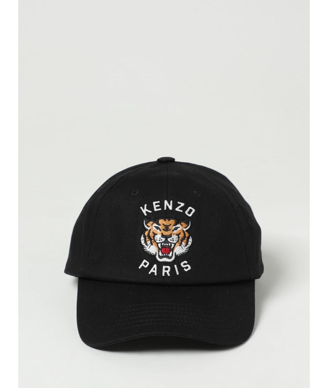 KENZO Черная хлопковая кепка/бейсболка, фото 2