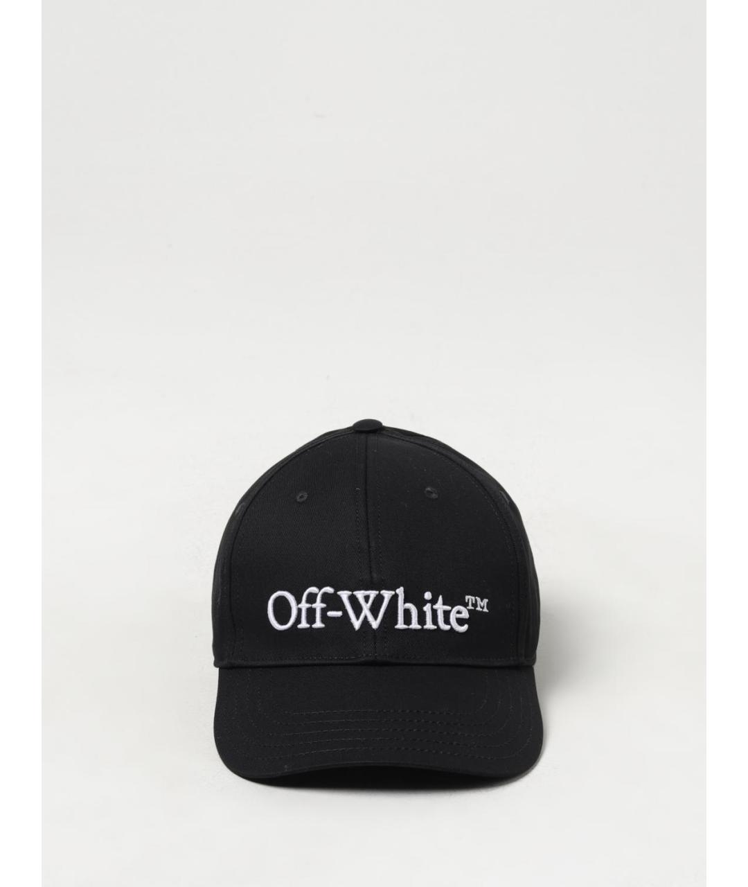 OFF-WHITE Черная хлопковая кепка/бейсболка, фото 2