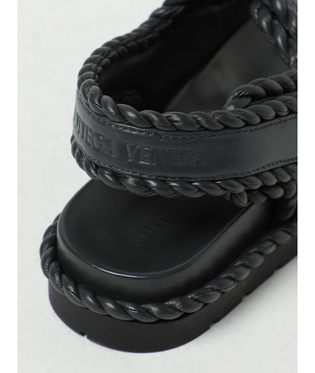 BOTTEGA VENETA Черные сандалии, фото 4