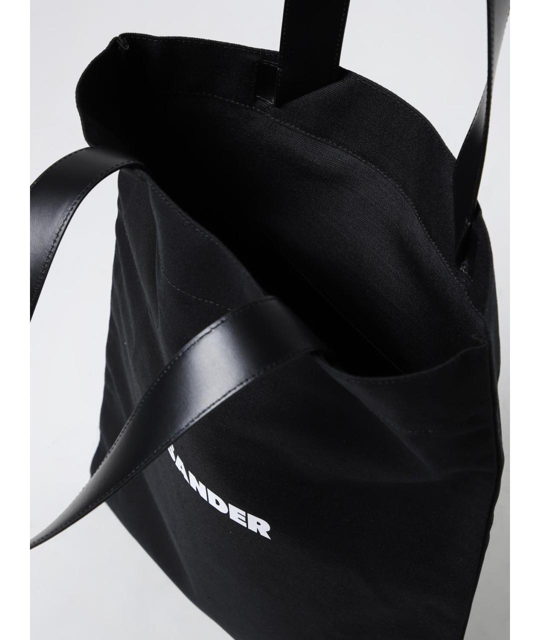 JIL SANDER Черная сумка тоут, фото 4