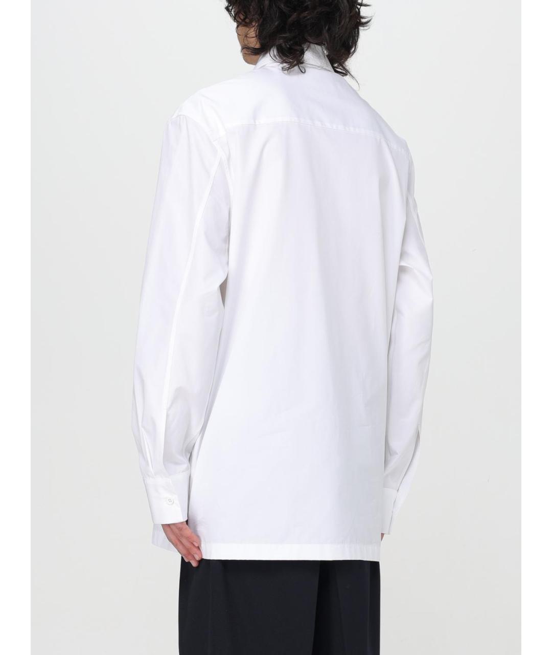 JIL SANDER Белая хлопковая кэжуал рубашка, фото 4