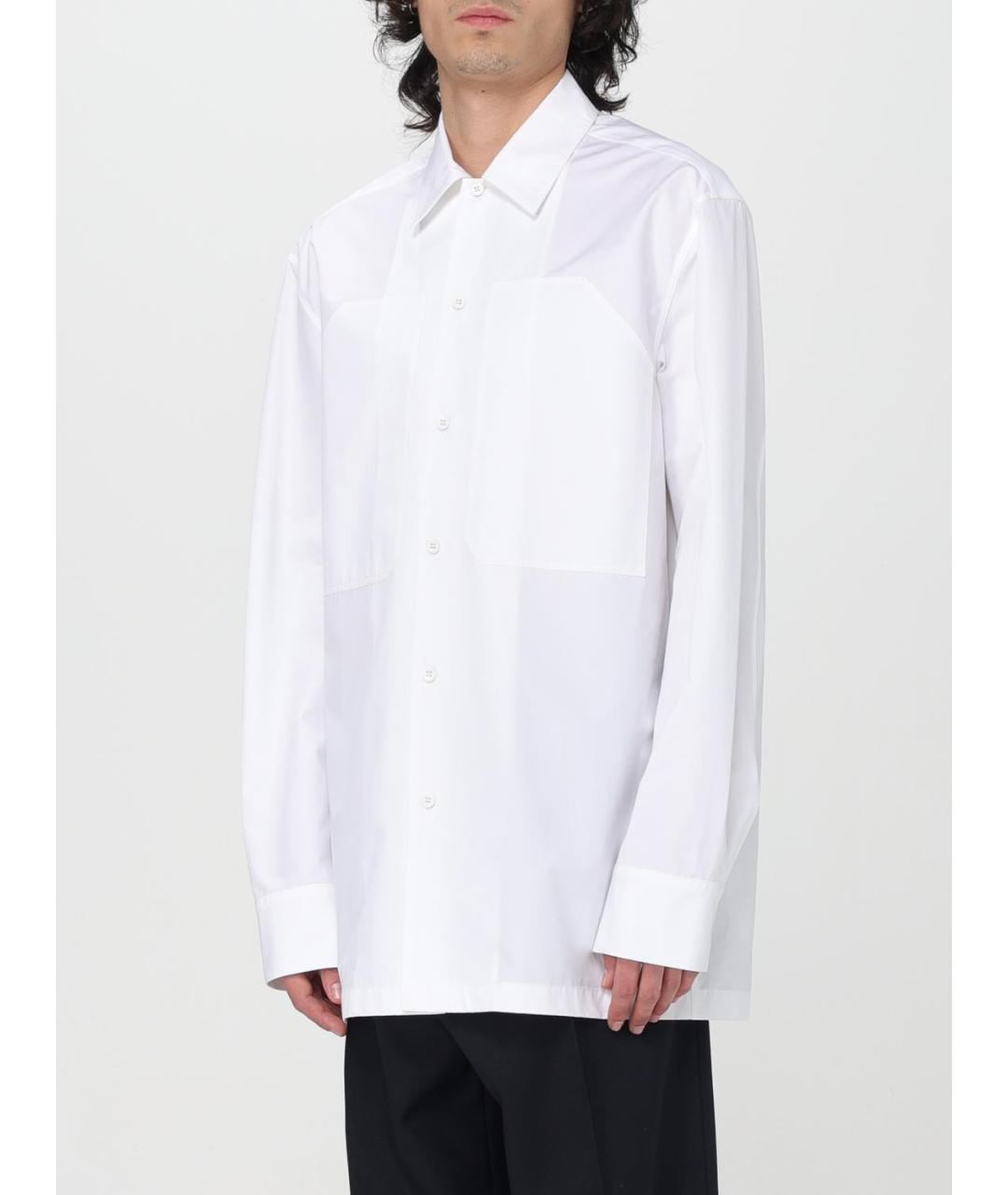 JIL SANDER Белая хлопковая кэжуал рубашка, фото 5