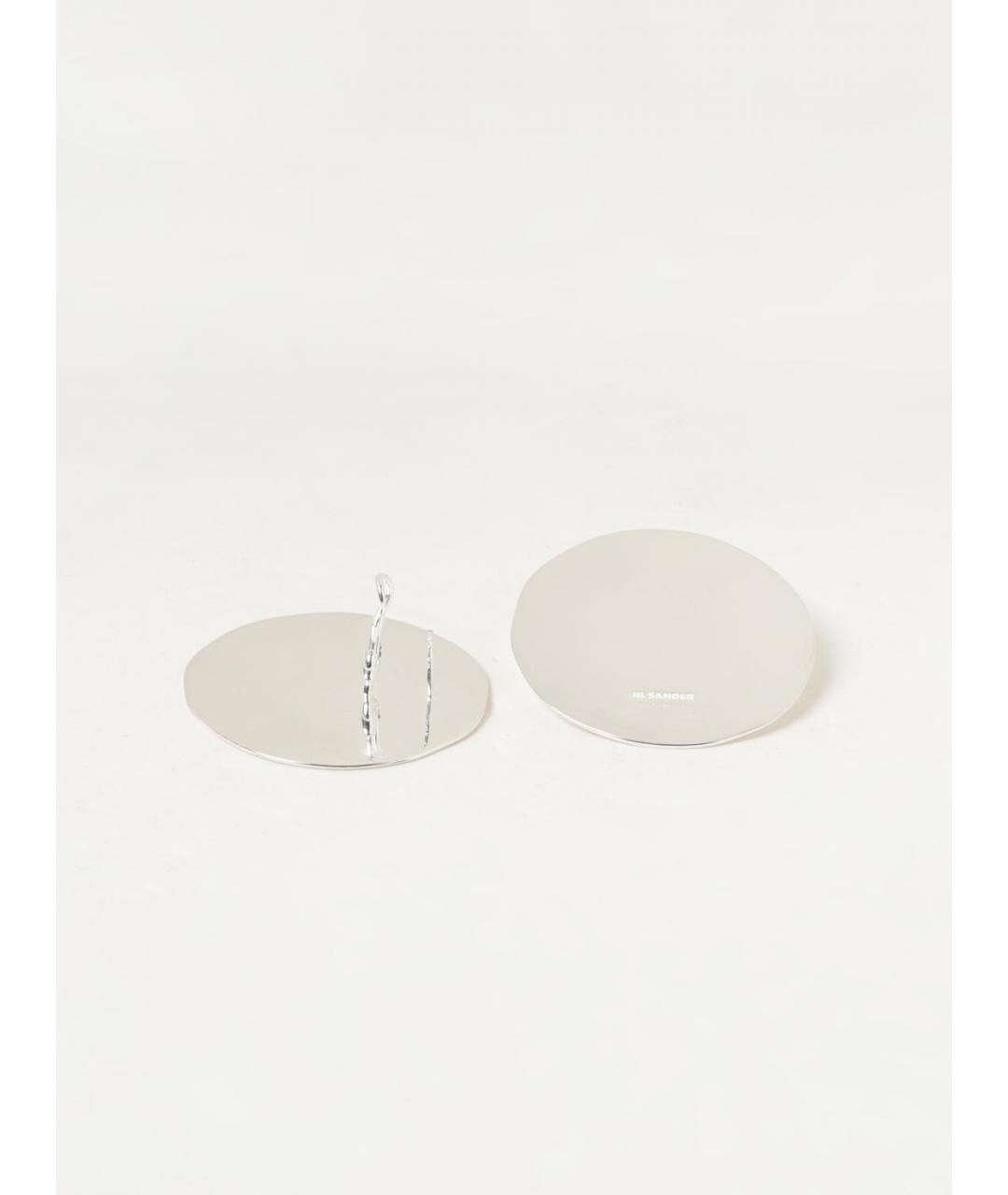 JIL SANDER Серебряные металлические серьги, фото 3