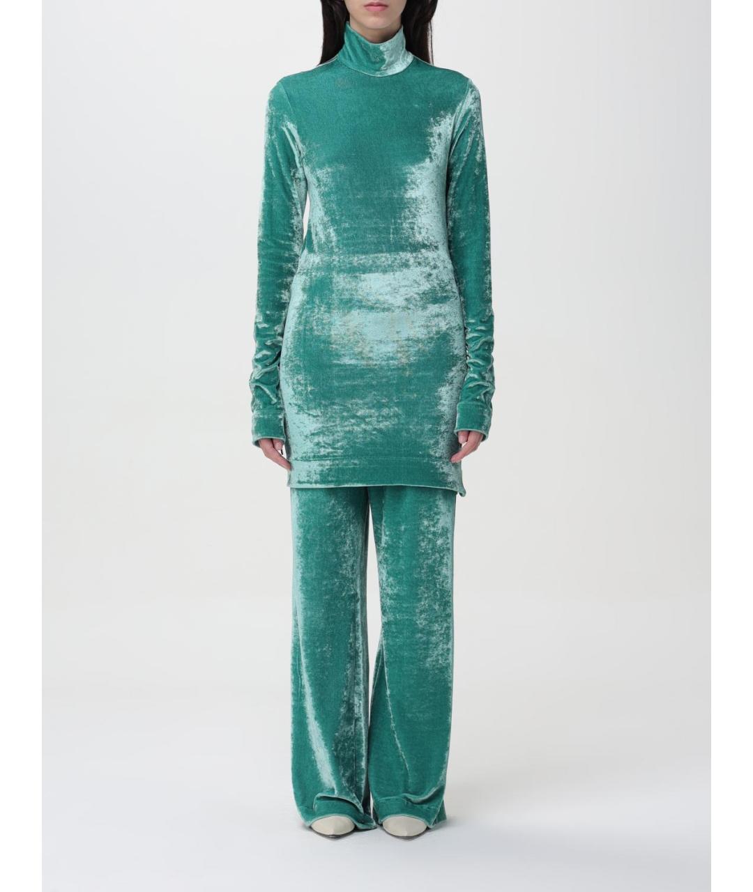 JIL SANDER Бирюзовый джемпер / свитер, фото 6