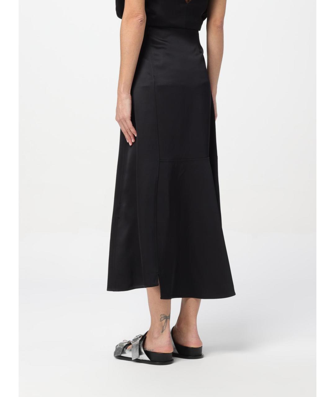 JIL SANDER Черная юбка миди, фото 3