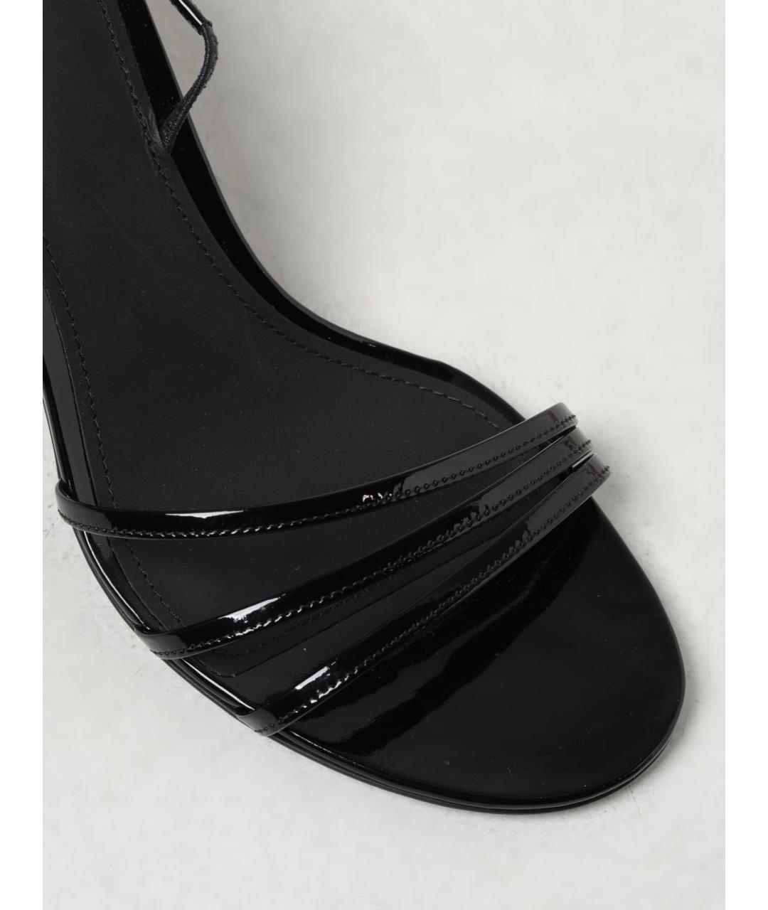FERRAGAMO Черные босоножки, фото 4
