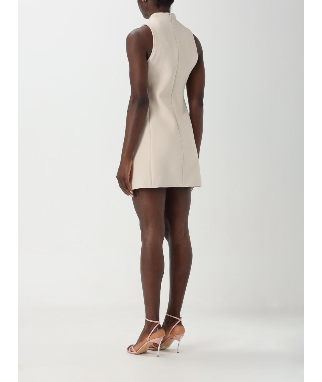 COURREGES Бежевое коктейльное платье, фото 3