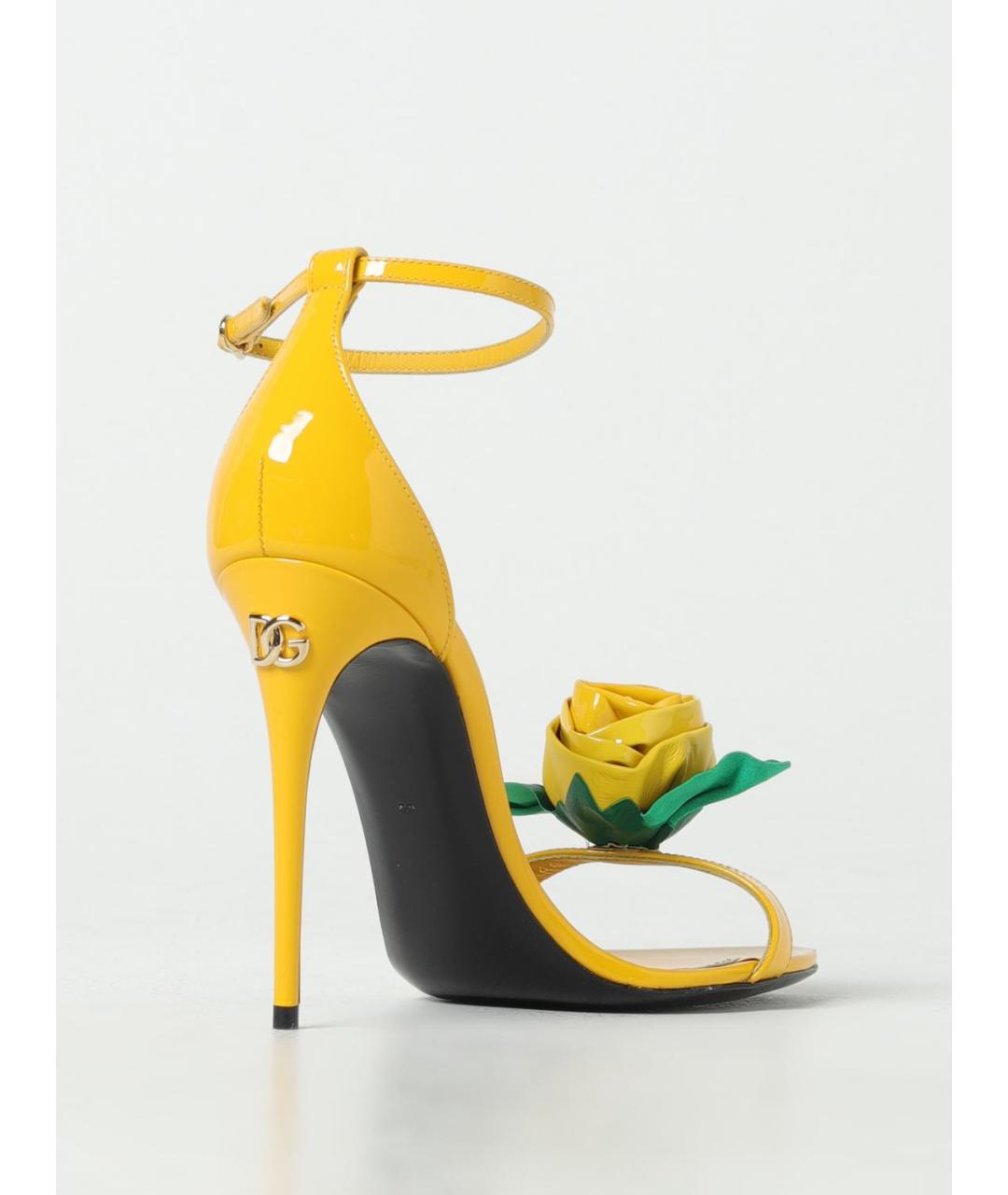 DOLCE&GABBANA Желтые босоножки, фото 3