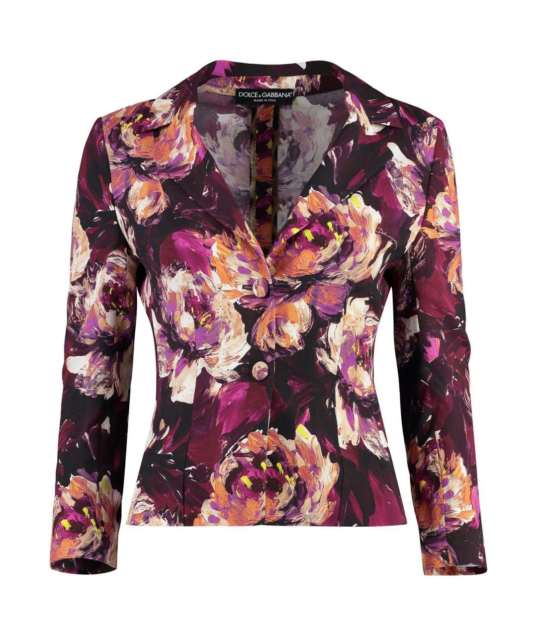 DOLCE&GABBANA Мульти вискозный жакет/пиджак, фото 1
