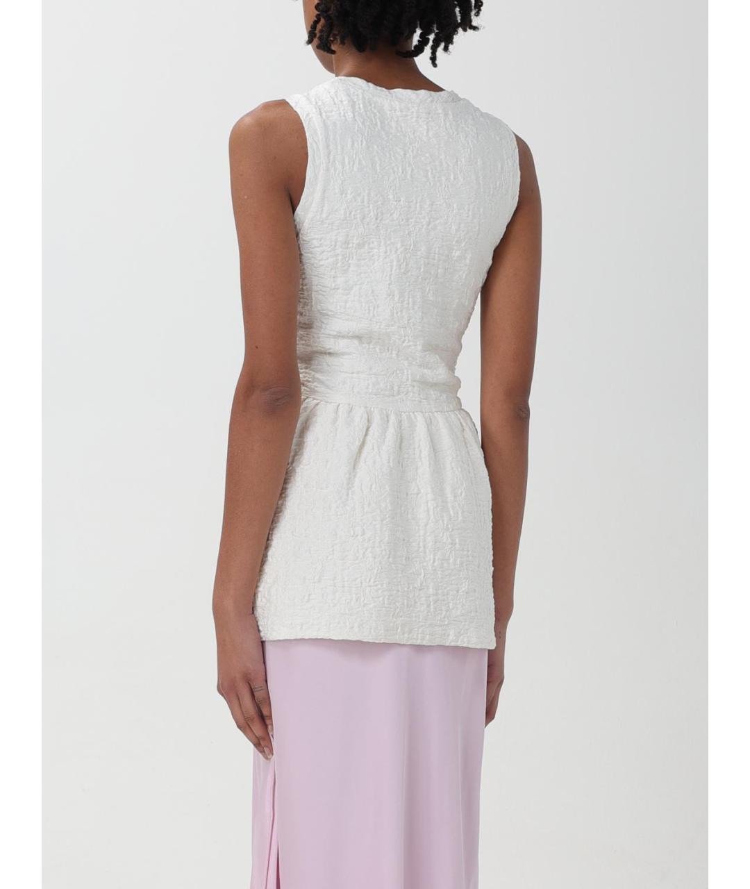 JIL SANDER Белая хлопковая майка, фото 4