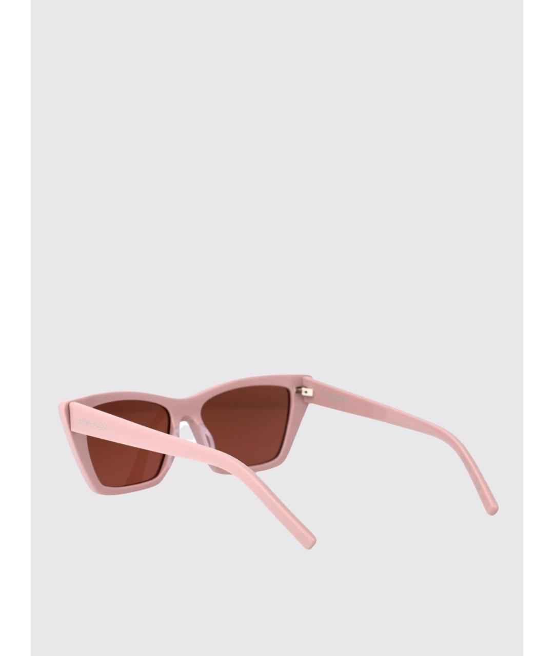 SAINT LAURENT Розовые солнцезащитные очки, фото 3