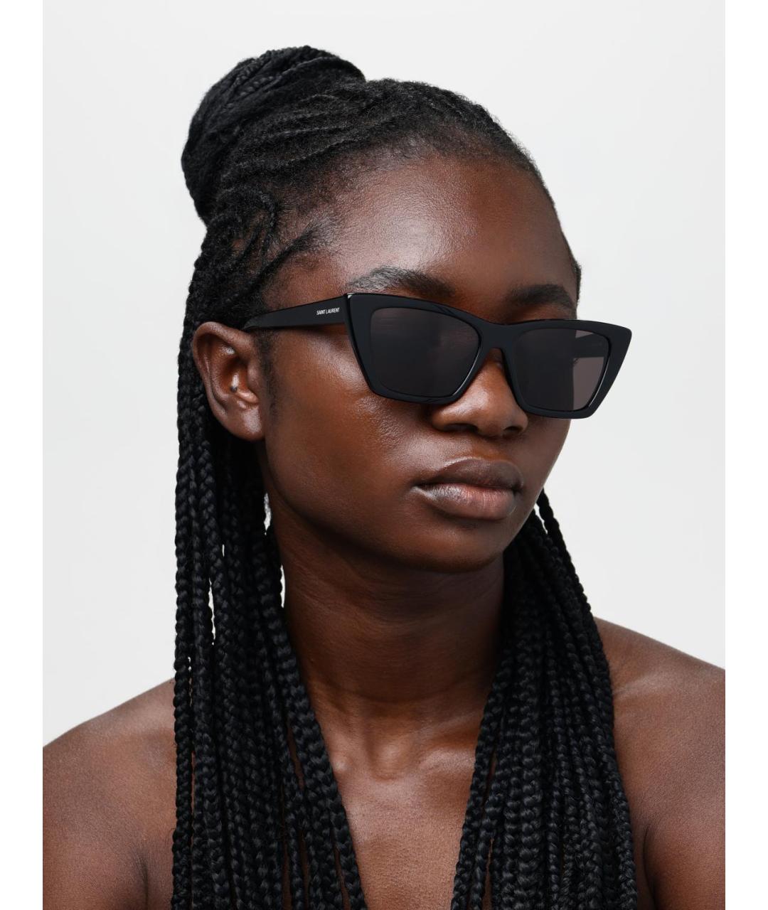 SAINT LAURENT Черные солнцезащитные очки, фото 2