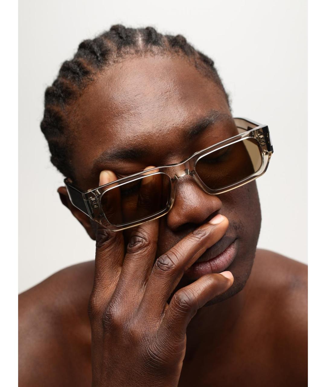 SAINT LAURENT Бежевые солнцезащитные очки, фото 2