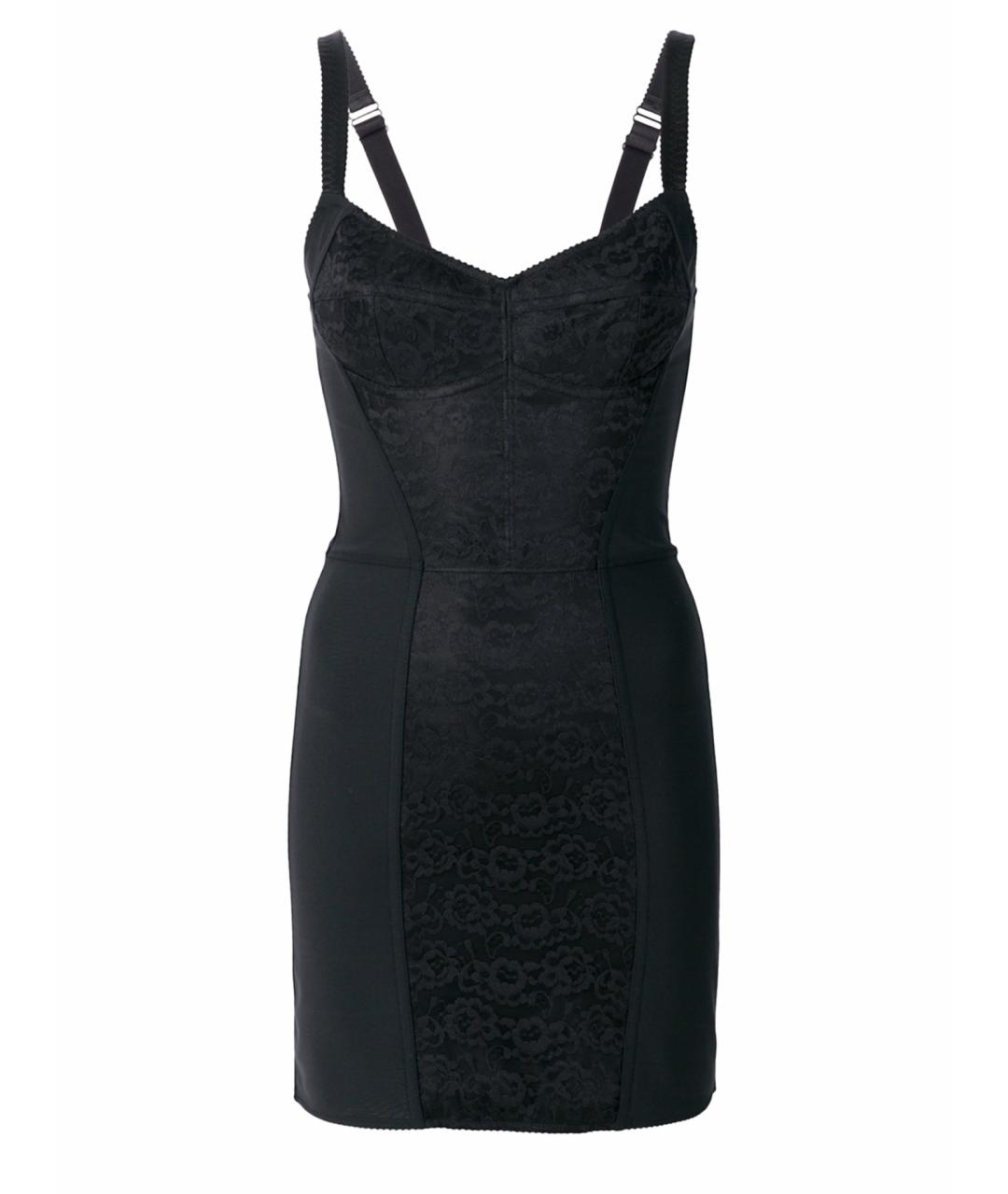 DOLCE&GABBANA Черное синтетическое платье, фото 1