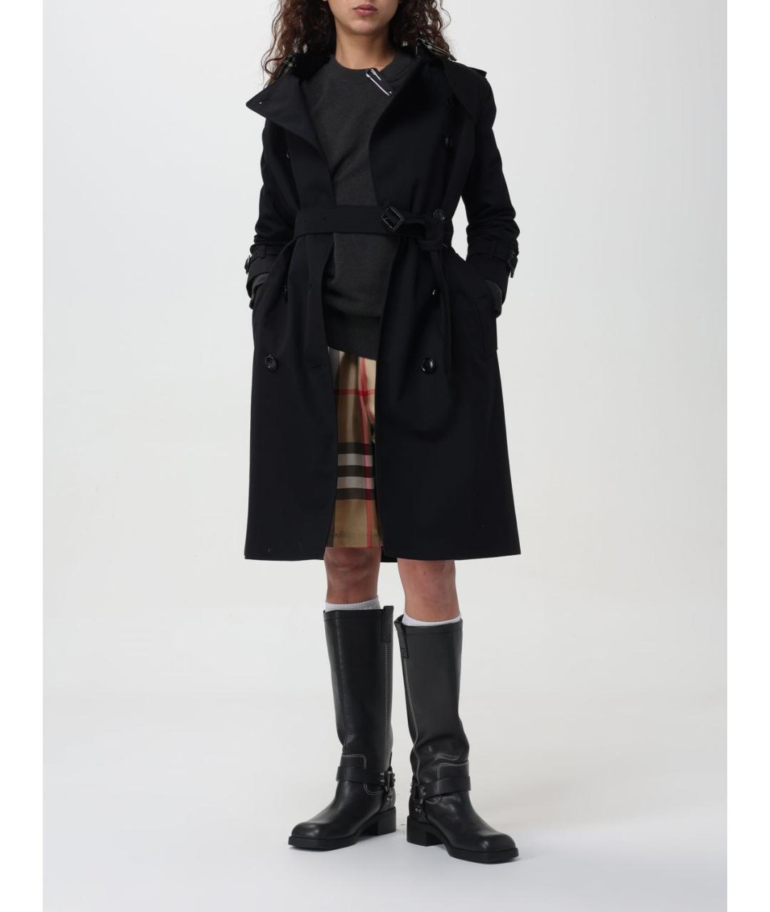 BURBERRY Черный кашемировый джемпер / свитер, фото 3