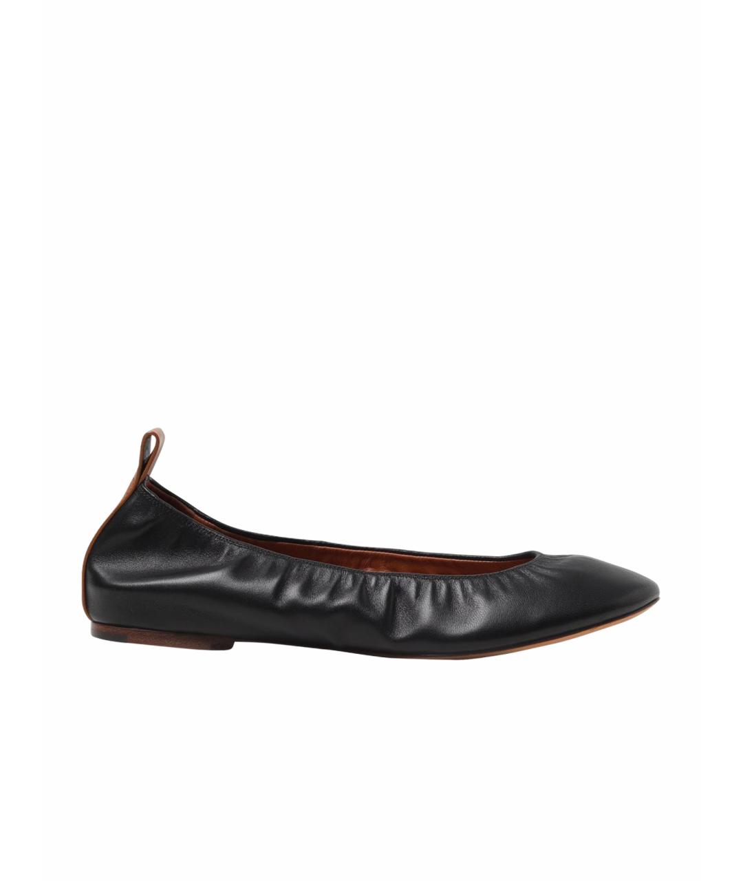 LANVIN Черные балетки, фото 1