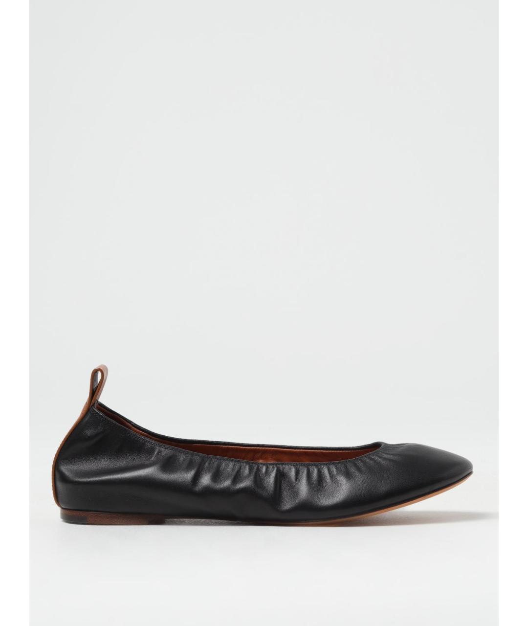 LANVIN Черные балетки, фото 4