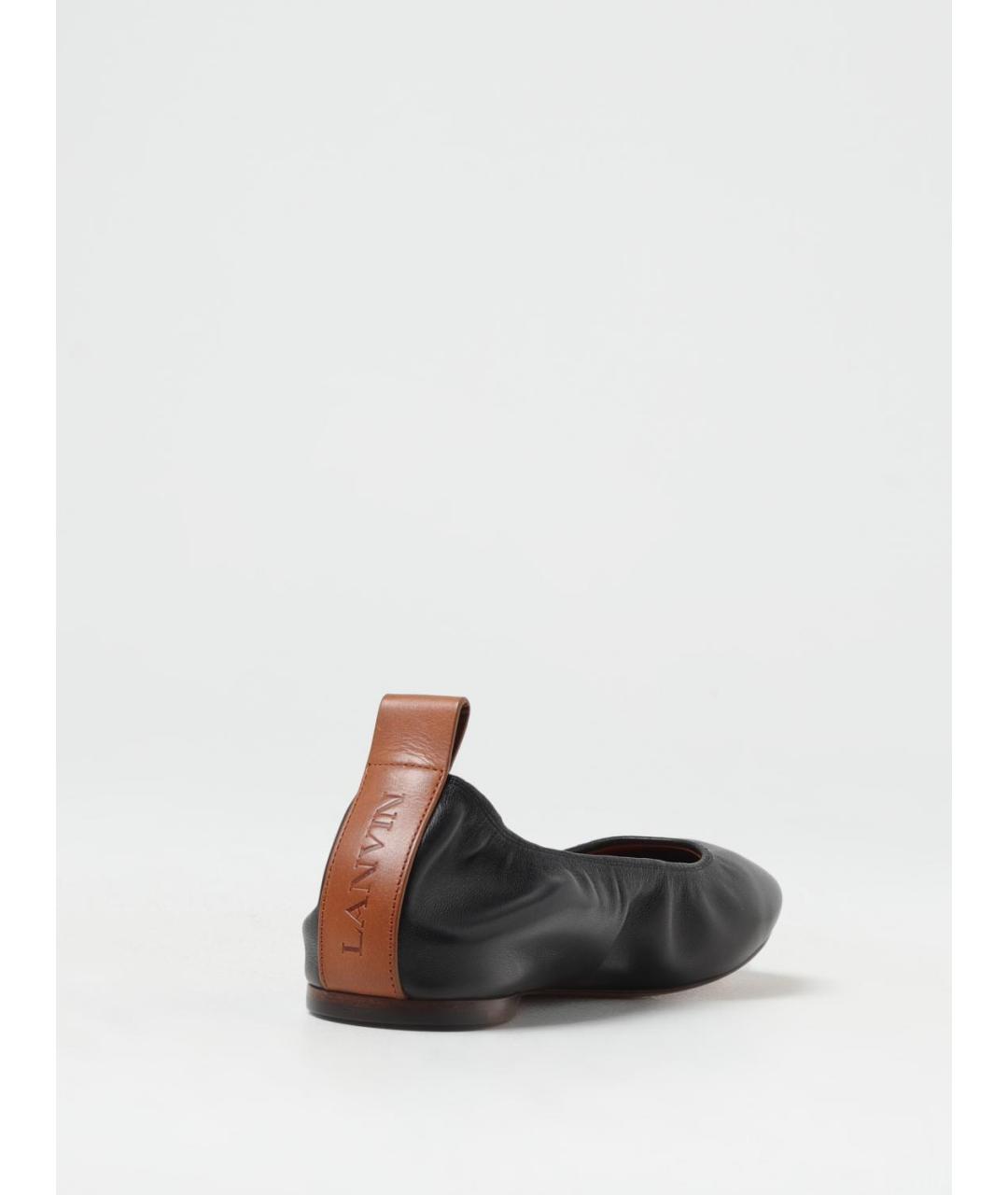 LANVIN Черные балетки, фото 3