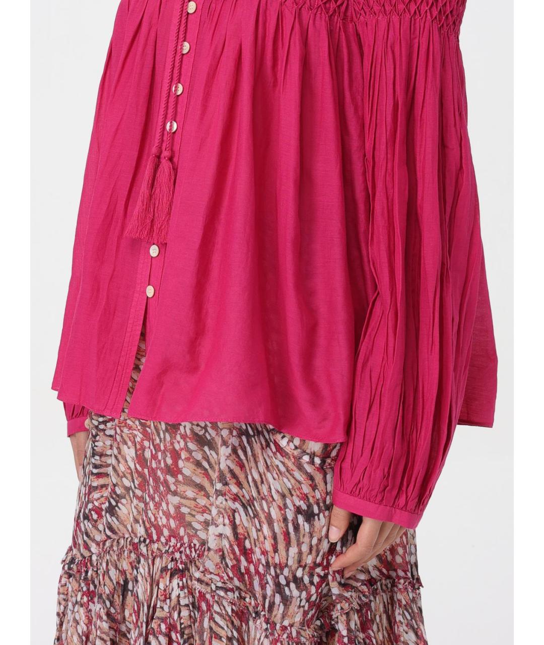 ISABEL MARANT ETOILE Фуксия рубашка, фото 4