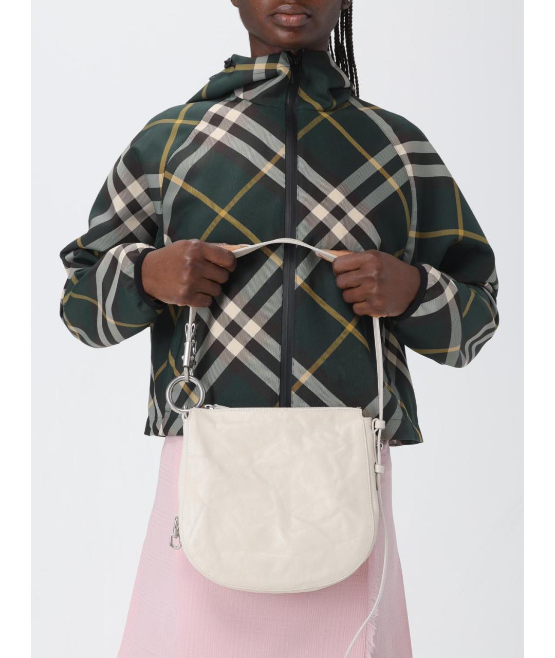 BURBERRY Бежевая кожаная сумка через плечо, фото 2
