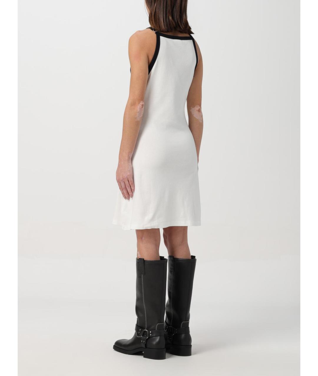 COURREGES Белое хлопковое повседневное платье, фото 4