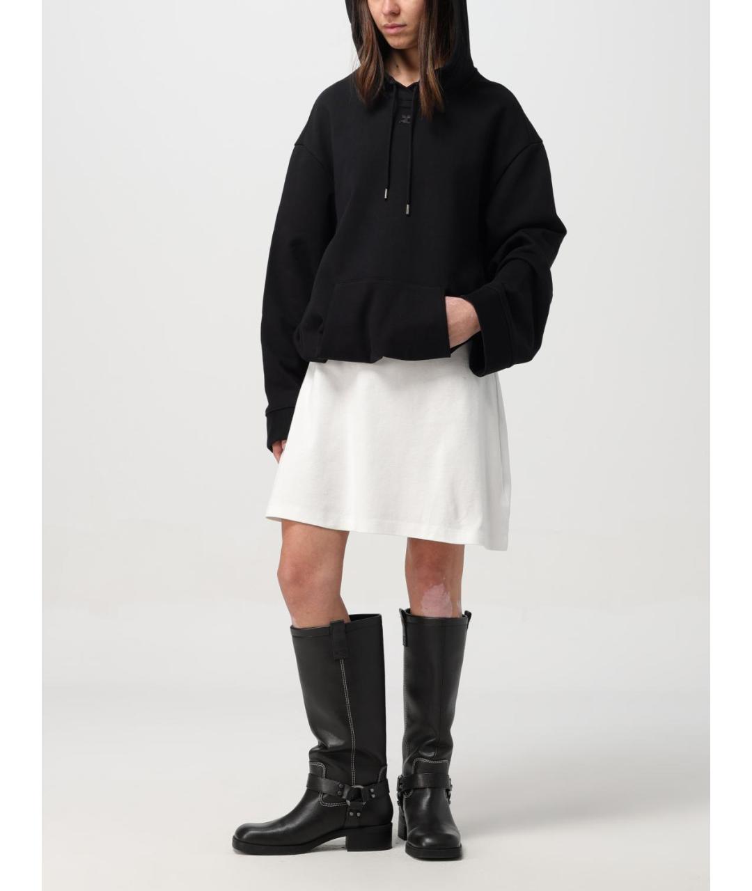 COURREGES Белое хлопковое повседневное платье, фото 3