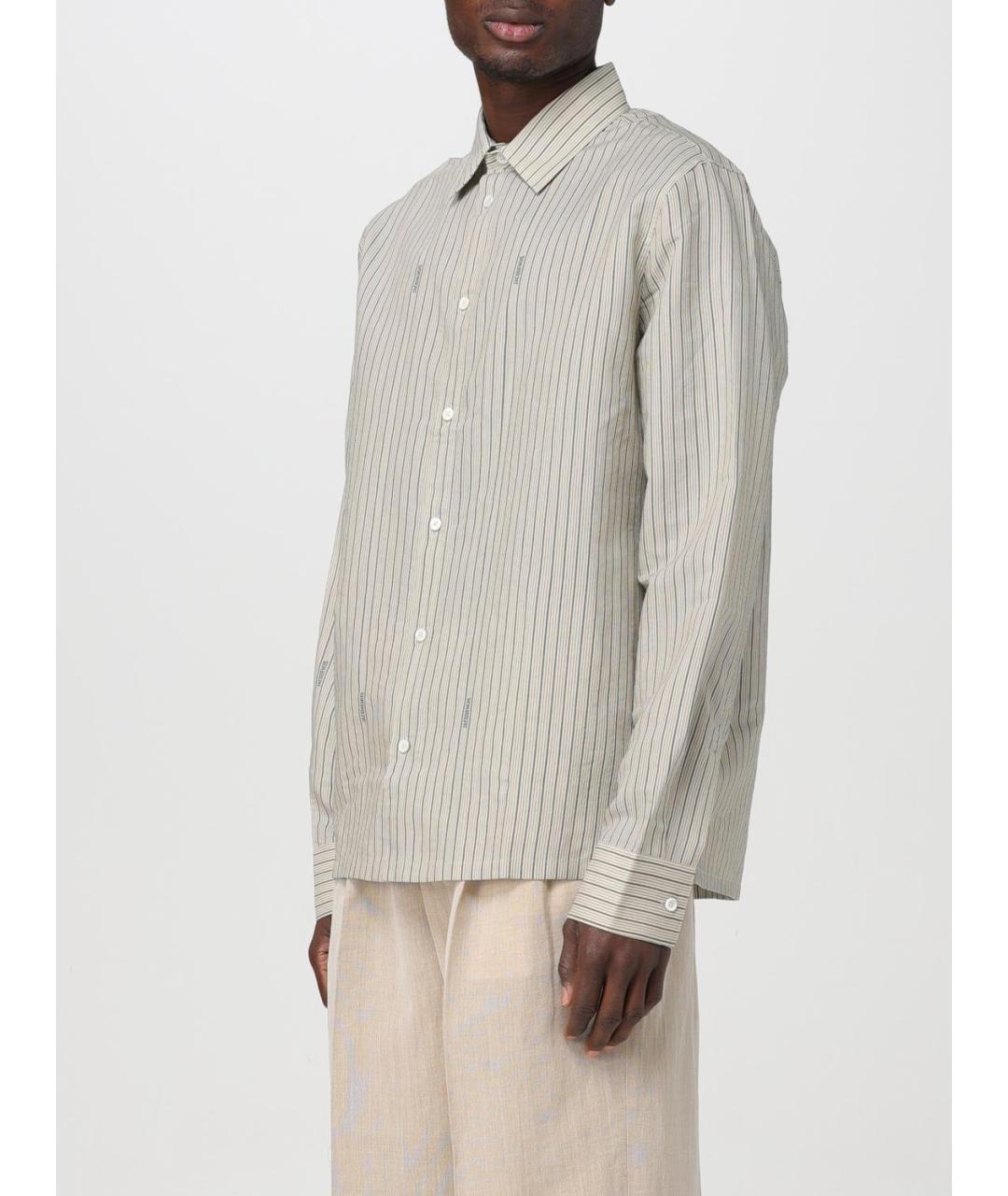 JACQUEMUS Бежевая кэжуал рубашка, фото 4