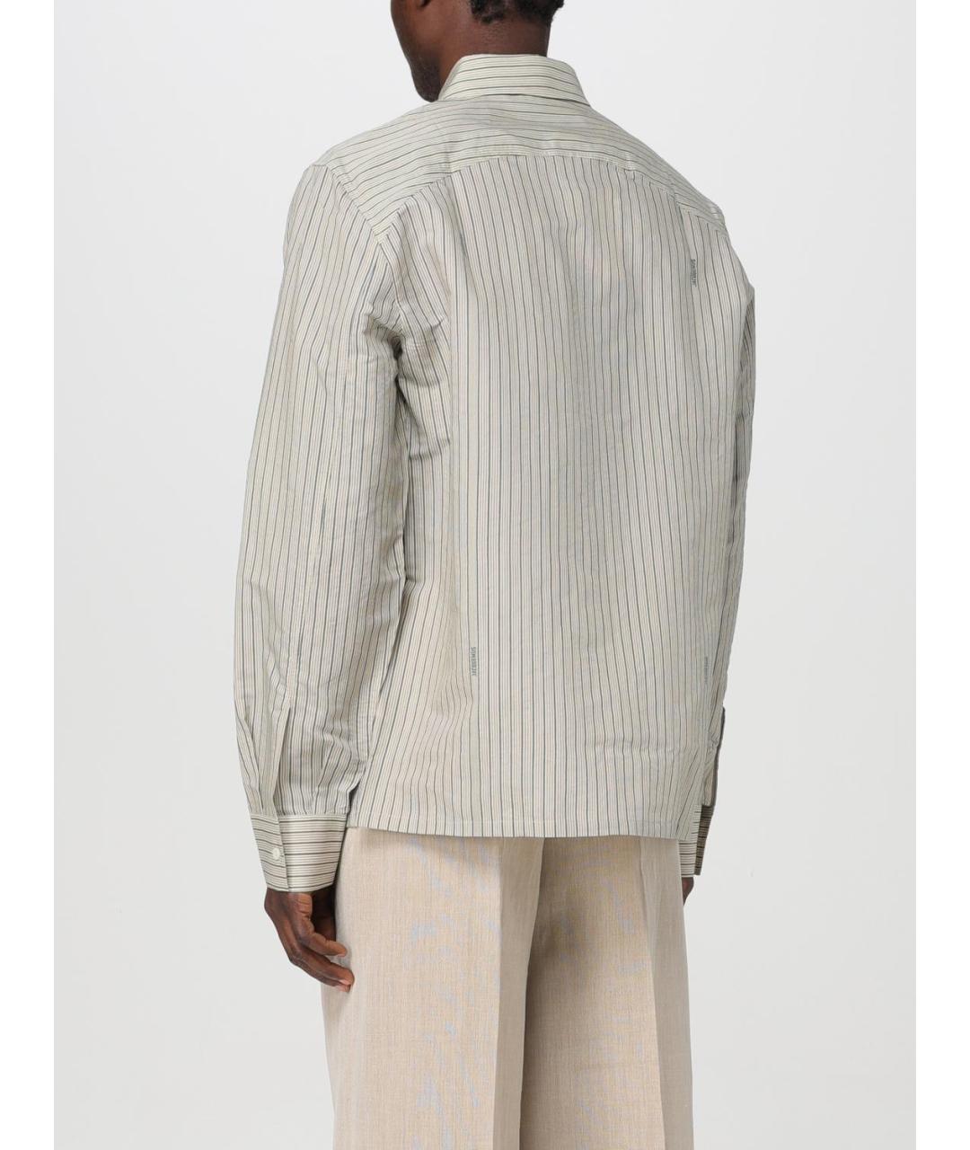 JACQUEMUS Бежевая кэжуал рубашка, фото 3