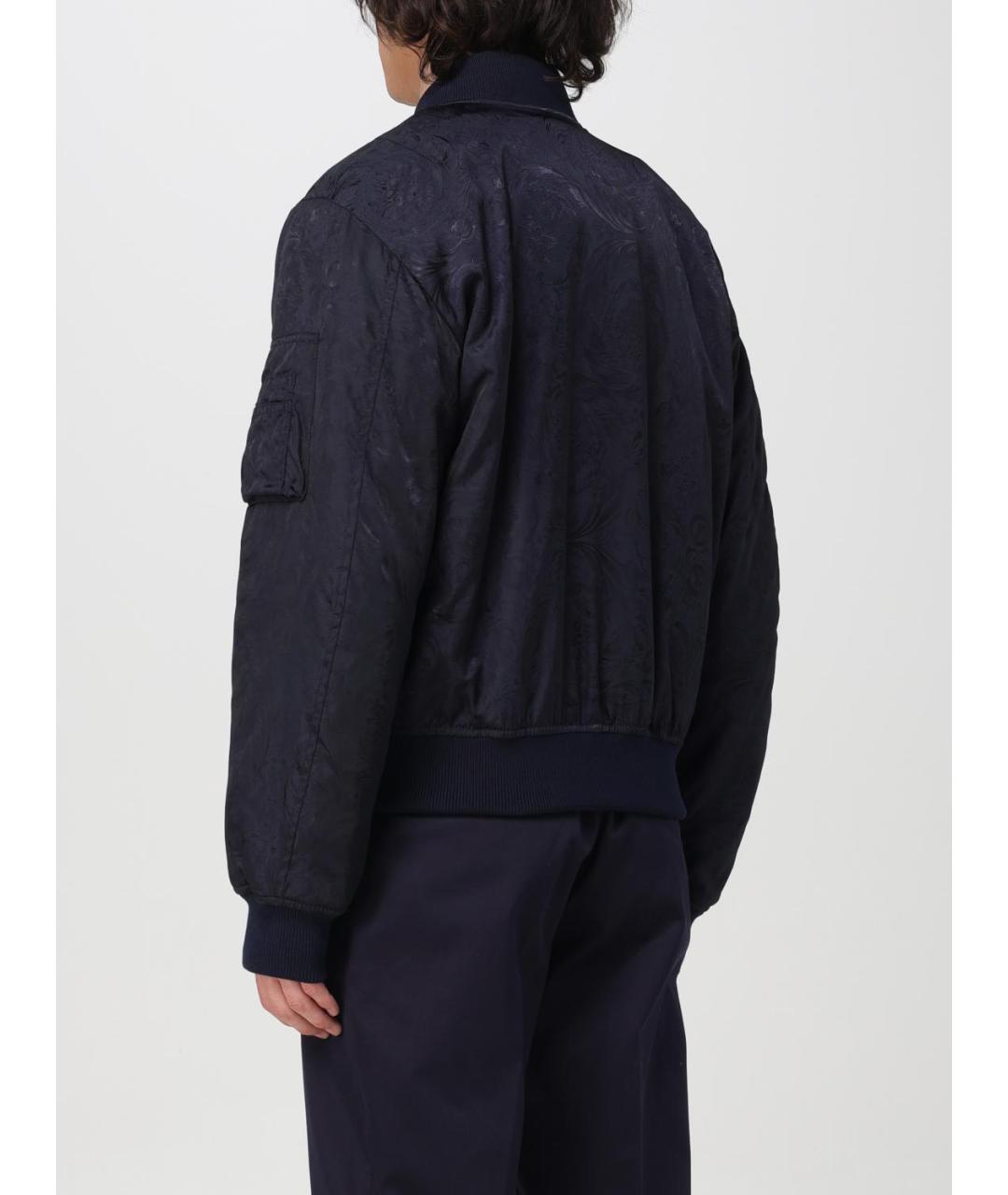 VERSACE Синяя хлопковая куртка, фото 4
