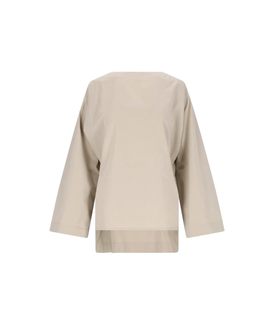 BOTTEGA VENETA Бежевая хлопковая блузы, фото 1