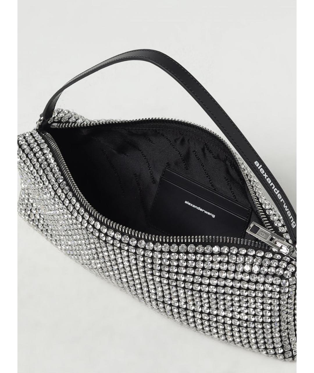 ALEXANDER WANG Серебряная сумка через плечо, фото 4