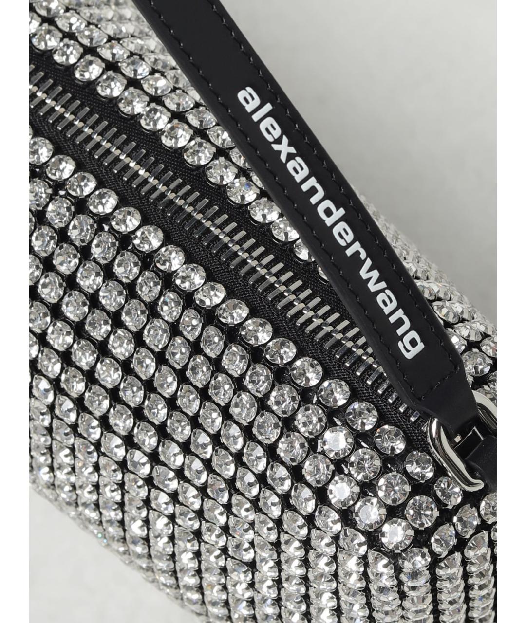 ALEXANDER WANG Серебряная сумка через плечо, фото 3