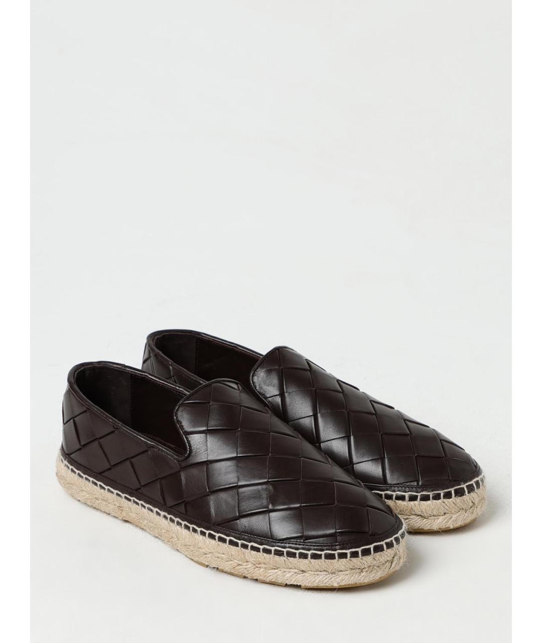 BOTTEGA VENETA Черные кожаные эспадрильи, фото 2
