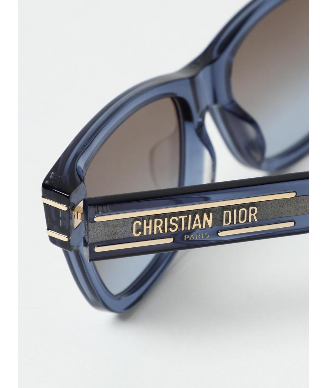 CHRISTIAN DIOR Синие солнцезащитные очки, фото 5
