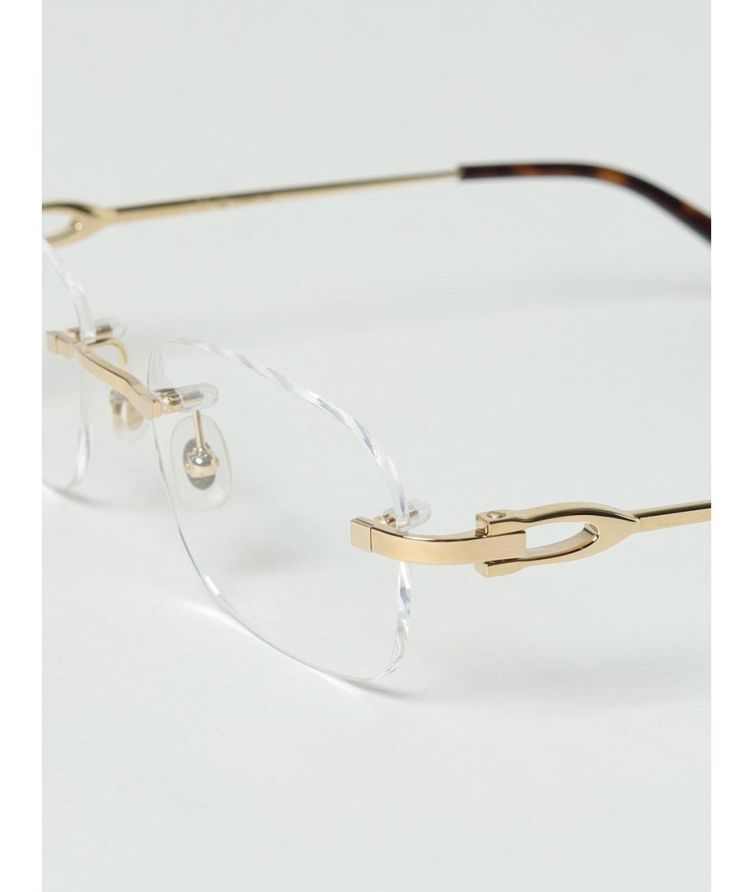CARTIER Золотые солнцезащитные очки, фото 4