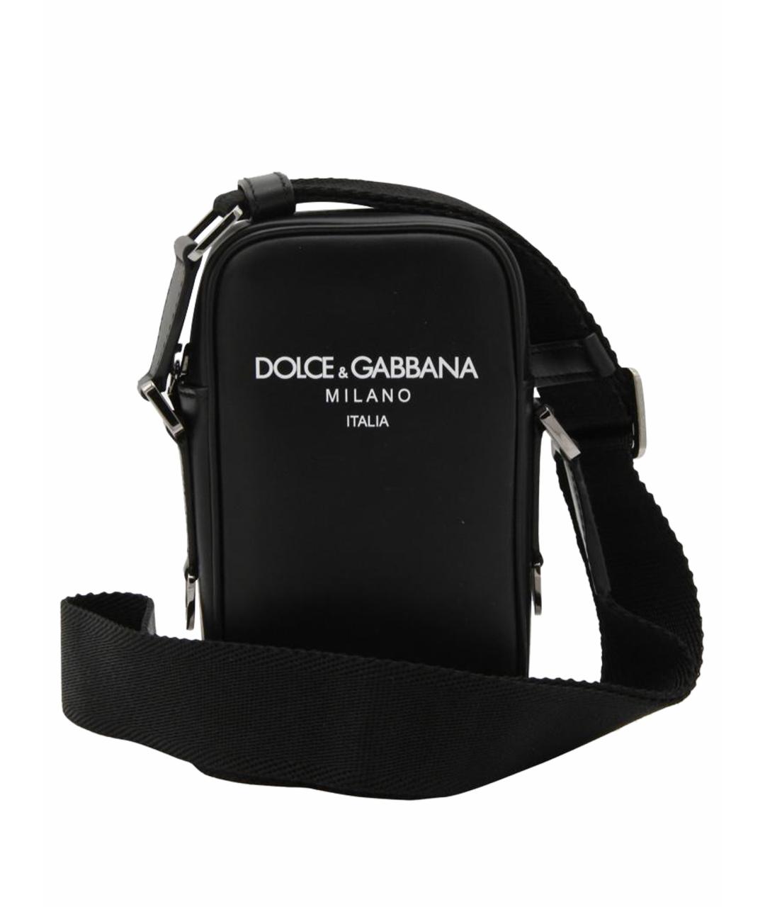 DOLCE&GABBANA Черная сумка на плечо, фото 1