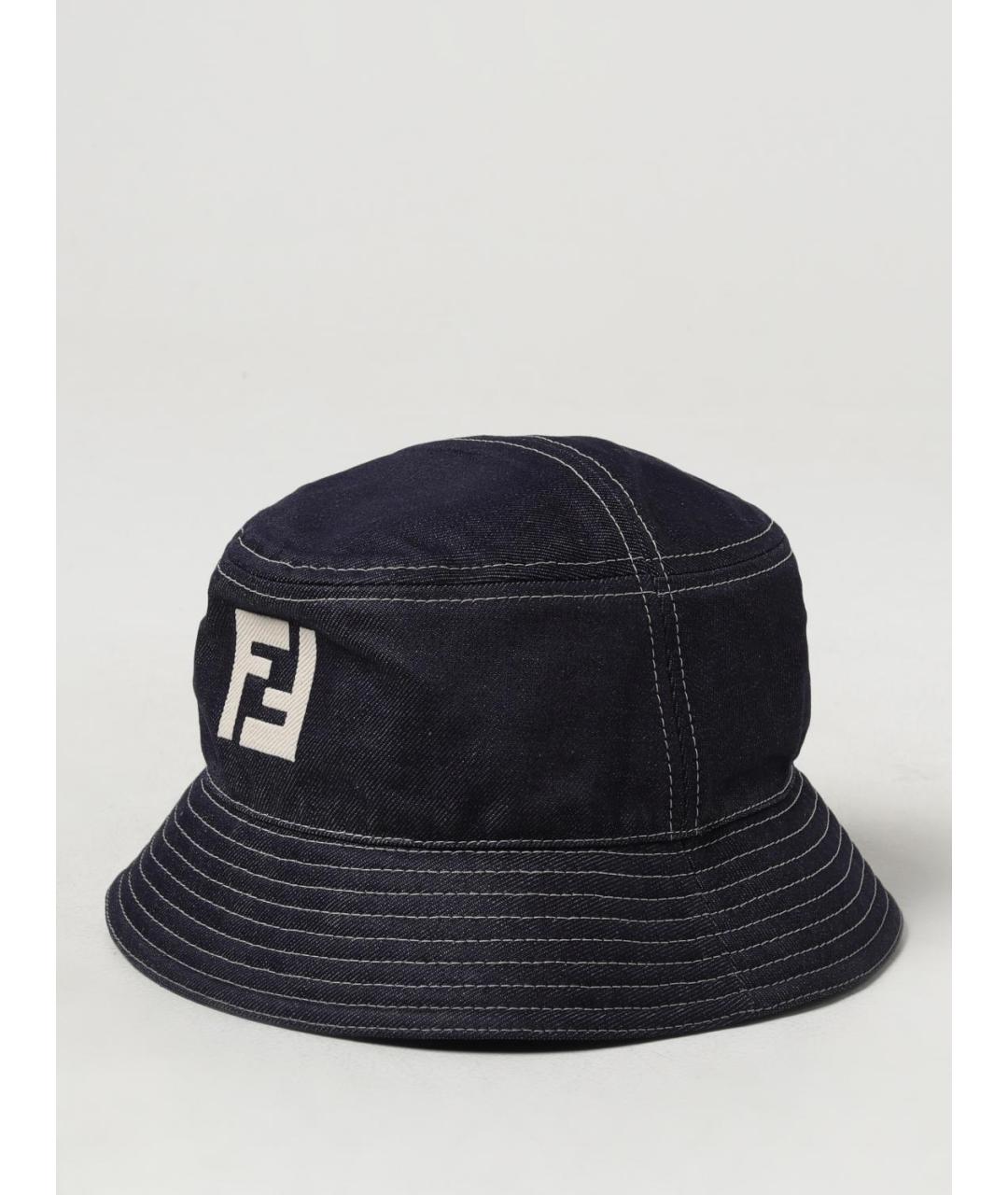 FENDI Темно-синяя шляпа, фото 4