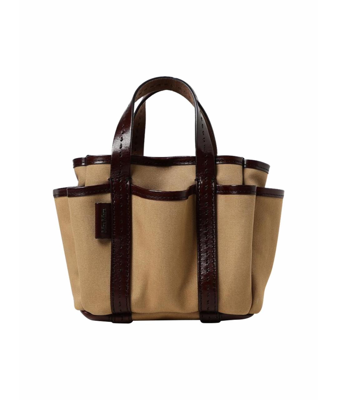 MAX MARA Коричневая сумка с короткими ручками, фото 1