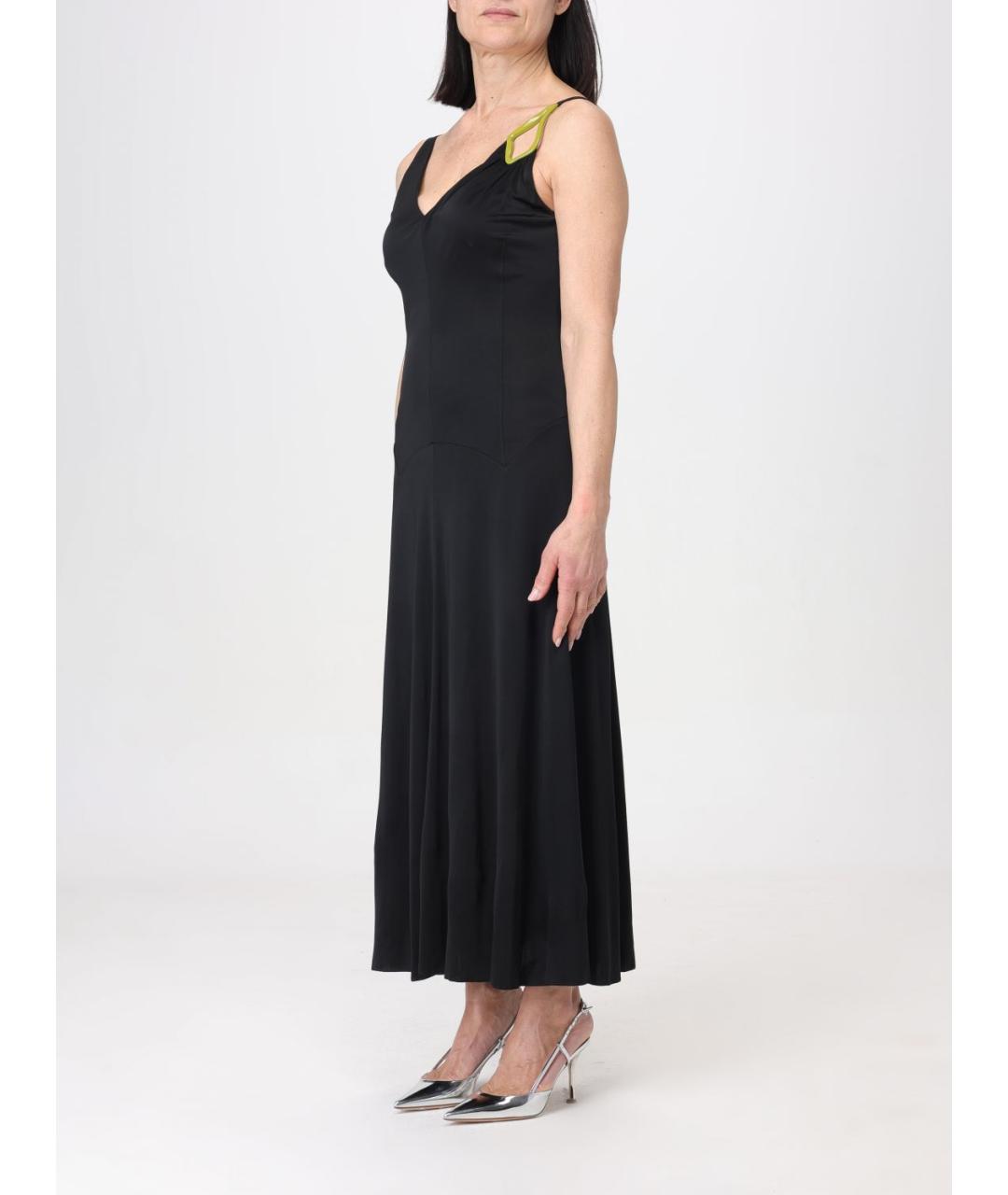 LANVIN Черное вискозное платье, фото 4